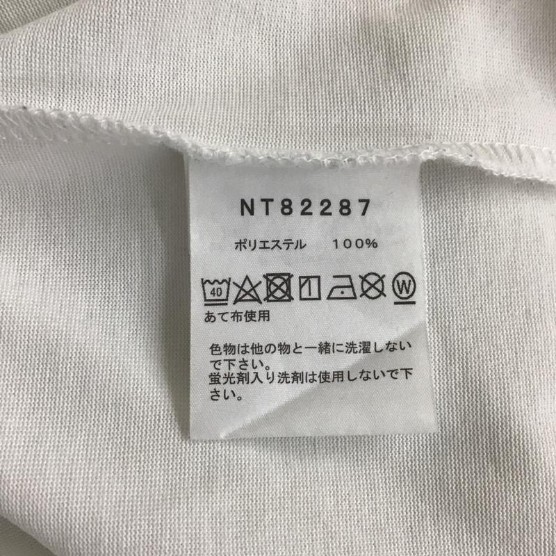 ザノースフェイス THE NORTH FACE カットソー 長袖 NT82287 ロングスリーブアクテビティパッチロゴティー クルーネックカットソー 長袖Tシャツ L ロゴ、文字 白 / ホワイト / メンズ USED 古着 中古 10102551