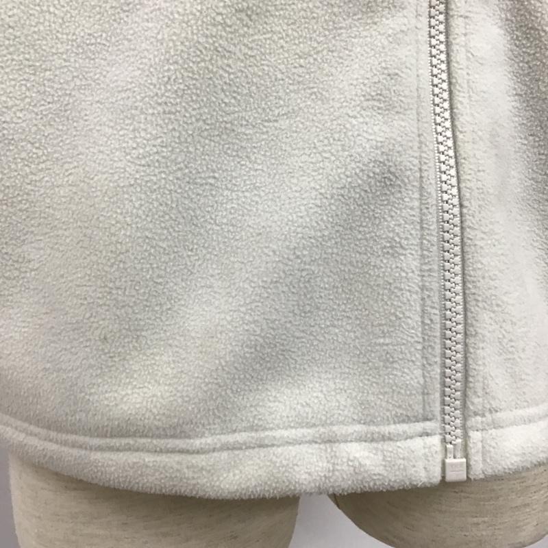 ナイキ NIKE ベスト ベスト フリースベスト スポーツウェア ノースリーブカットソー ジップアップベスト M ロゴ、文字 白 / ホワイト / メンズ USED 古着 中古 10102557