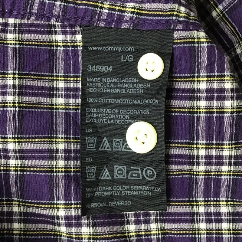 トミーヒルフィガー TOMMY HILFIGER シャツ、ブラウス 長袖 長袖シャツ チェックシャツ カジュアルシャツ L チェック マルチカラー / マルチカラー / メンズ USED 古着 中古 10102564
