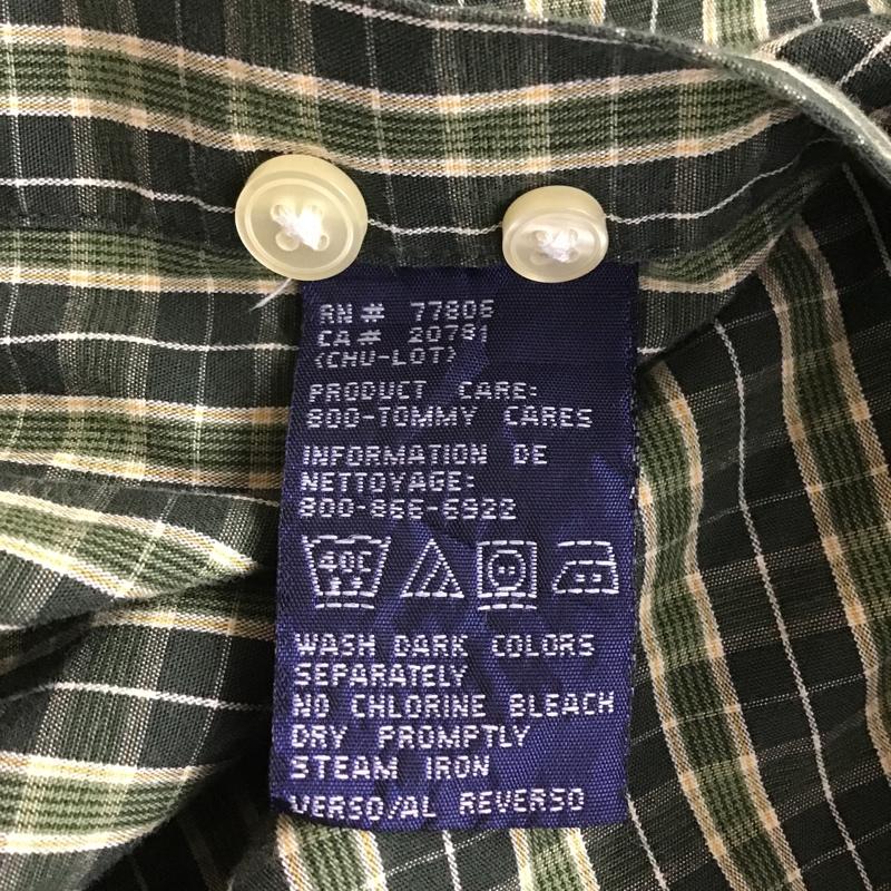 トミーヒルフィガー TOMMY HILFIGER シャツ、ブラウス 長袖 長袖シャツ チェックシャツ ボタンダウンシャツ カジュアルシャツ L チェック マルチカラー / マルチカラー / メンズ USED 古着 中古 10102569