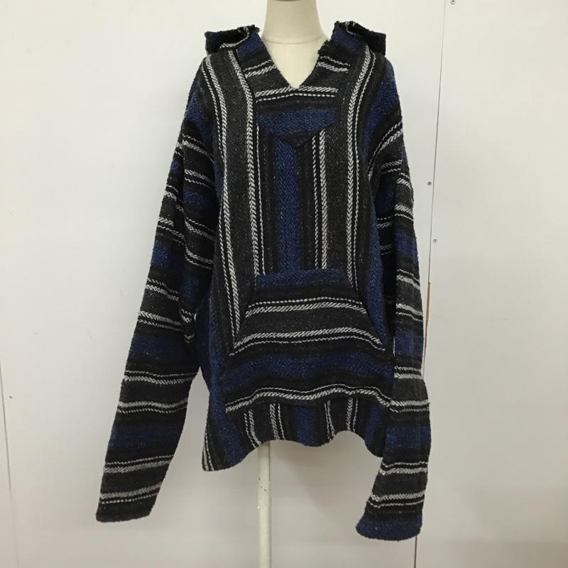 古着 USED パーカー 長袖 メキシカンパーカー 長袖パーカー 総柄 ジャケット ストライプ マルチカラー / マルチカラー / メンズ USED 古着 中古 10102584