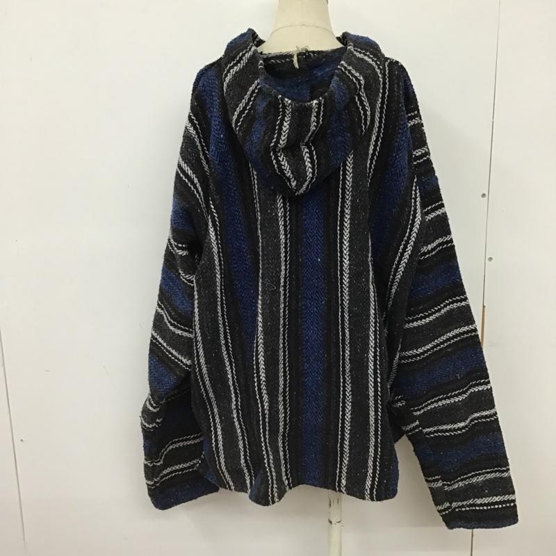 古着 USED パーカー 長袖 メキシカンパーカー 長袖パーカー 総柄 ジャケット ストライプ マルチカラー / マルチカラー / メンズ USED 古着 中古 10102584