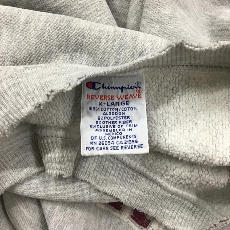 チャンピオン Champion トレーナー 長袖 長袖トレーナー プリントスウェット 古着 ヴィンテージ XL プリント 灰 / グレー / メンズ USED 古着 中古 10102585