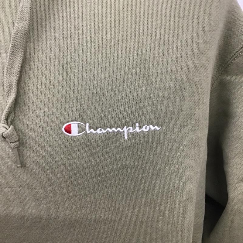 チャンピオン Champion パーカー 長袖 C8-R117 フーデッドスウェットシャツ 長袖パーカー カジュアルスウェット M ロゴ、文字 緑 / グリーン / メンズ USED 古着 中古 10102586