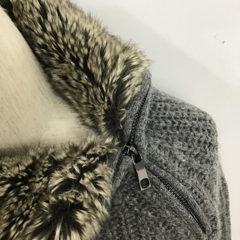 ザラメン ZARA MAN ニット、セーター 長袖 長袖ニット セーター 長袖ニットカットソー M 無地 灰 / グレー / メンズ USED 古着 中古 10102587