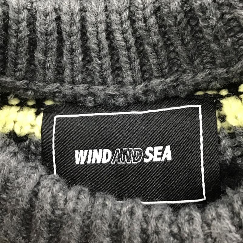ウィンダンシー WIND AND SEA ニット、セーター 長袖 長袖ニット セーター クルーネックセーター 長袖カットソー M プリント マルチカラー / マルチカラー / メンズ USED 古着 中古 10102589