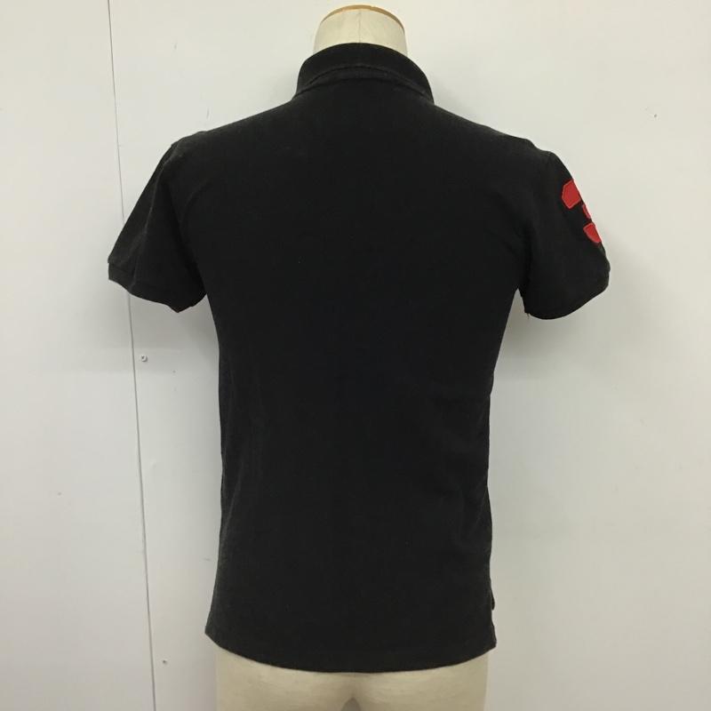 ポロバイラルフローレン Polo by RALPH LAUREN ポロシャツ 半袖 半袖ポロシャツ 半袖カットソー カラーシャツ 刺繍カットソー S ロゴ、文字 黒 / ブラック / メンズ USED 古着 中古 10102603