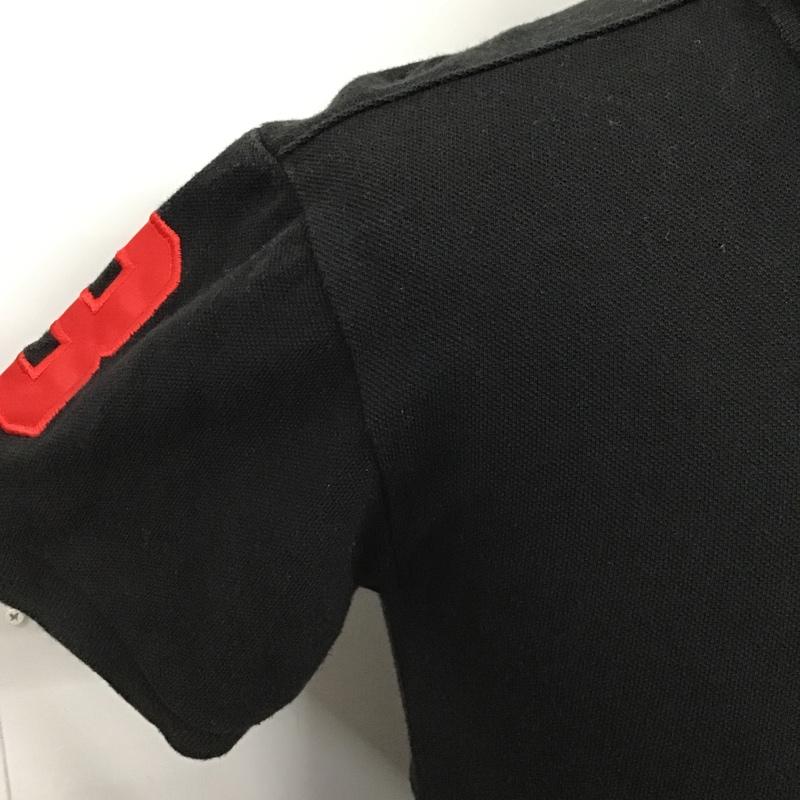 ポロバイラルフローレン Polo by RALPH LAUREN ポロシャツ 半袖 半袖ポロシャツ 半袖カットソー カラーシャツ 刺繍カットソー S ロゴ、文字 黒 / ブラック / メンズ USED 古着 中古 10102603