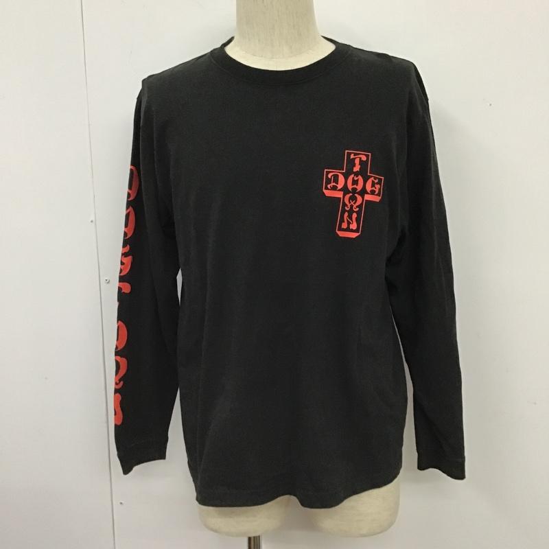 ドッグタウン DOGTOWN カットソー 長袖 長袖カットソー クルーネックカットソー ロングスリーブカットソー プリントTシャツ L プリント 黒 / ブラック / メンズ USED 古着 中古 10102619