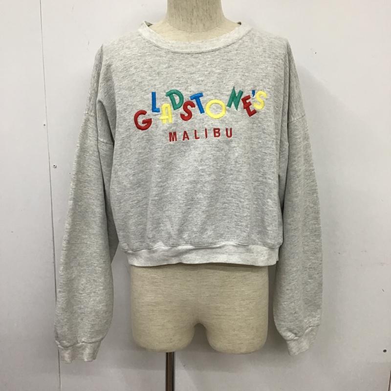 リー Lee トレーナー 長袖 長袖スウェット 長袖トレーナー リブカットソー 長袖カットソー プリントトレーナー XL ロゴ、文字 灰 / グレー / メンズ USED 古着 中古 10102621