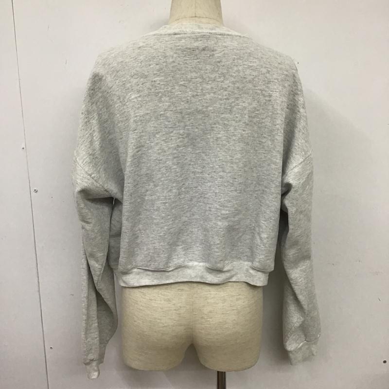 リー Lee トレーナー 長袖 長袖スウェット 長袖トレーナー リブカットソー 長袖カットソー プリントトレーナー XL ロゴ、文字 灰 / グレー / メンズ USED 古着 中古 10102621