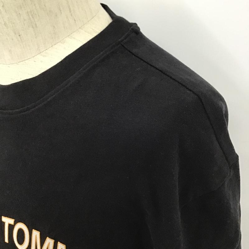 トミー ジーンズ TOMMY JEANS Tシャツ 半袖 半袖カットソー プリントTシャツ クルーネックカットソー M ロゴ、文字 黒 / ブラック / メンズ USED 古着 中古 10102630
