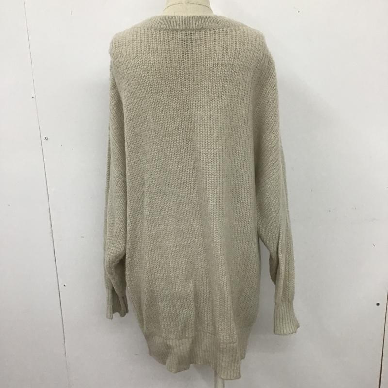 ローリーズファーム LOWRYS FARM カーディガン 長袖 ニットカーディガン FREE 無地 ベージュ / ベージュ / レディース USED 古着 中古 10102642