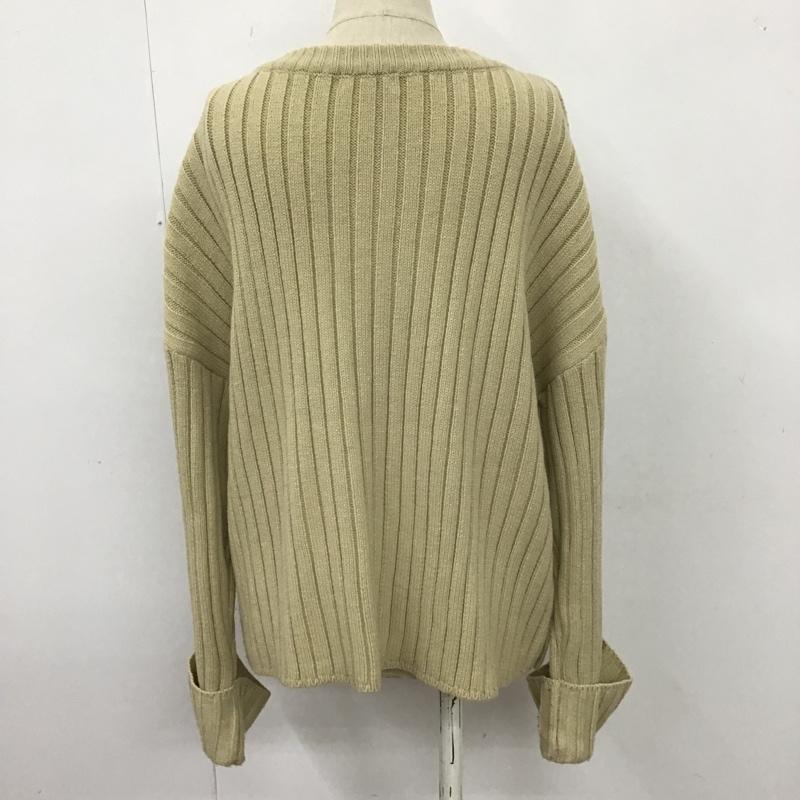 ローリーズファーム LOWRYS FARM ニット、セーター 長袖 サイドボタン FREE 無地 ベージュ / ベージュ / レディース USED 古着 中古 10102645