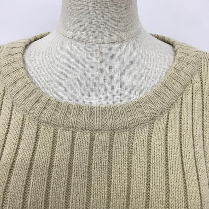 ローリーズファーム LOWRYS FARM ニット、セーター 長袖 サイドボタン FREE 無地 ベージュ / ベージュ / レディース USED 古着 中古 10102645