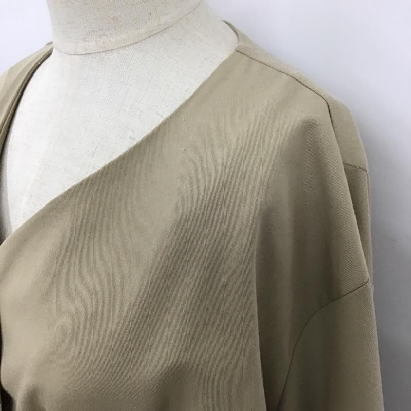 ケービーエフ KBF カットソー 長袖 FREE 無地 ベージュ / ベージュ /  レディース USED 古着 中古 10102654