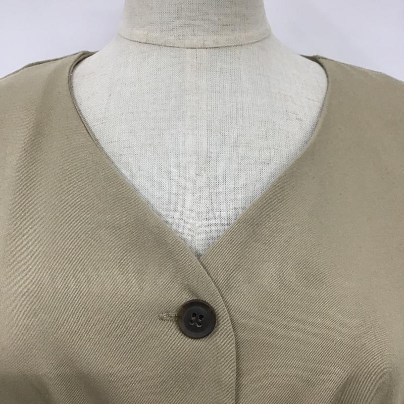 ケービーエフ KBF カットソー 長袖 FREE 無地 ベージュ / ベージュ /  レディース USED 古着 中古 10102654