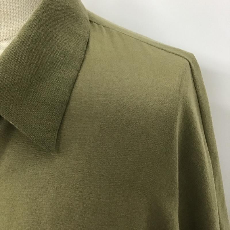 マウジー MOUSSY シャツ、ブラウス 長袖 010DSM30-0910 SHEERLOOSESHIRT 長袖シャツ カラーシャツ FREE 無地 カーキ / カーキ / レディース USED 古着 中古 10102663