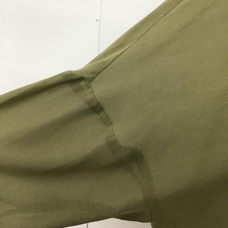 マウジー MOUSSY シャツ、ブラウス 長袖 010DSM30-0910 SHEERLOOSESHIRT 長袖シャツ カラーシャツ FREE 無地 カーキ / カーキ / レディース USED 古着 中古 10102663