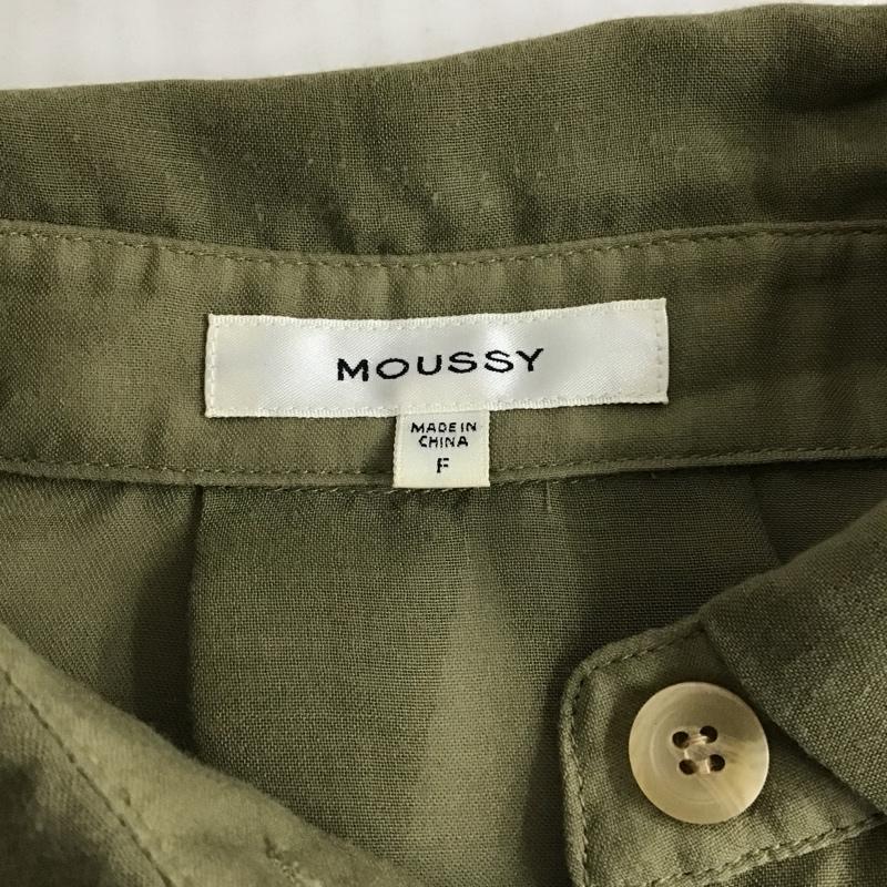 マウジー MOUSSY シャツ、ブラウス 長袖 010DSM30-0910 SHEERLOOSESHIRT 長袖シャツ カラーシャツ FREE 無地 カーキ / カーキ / レディース USED 古着 中古 10102663