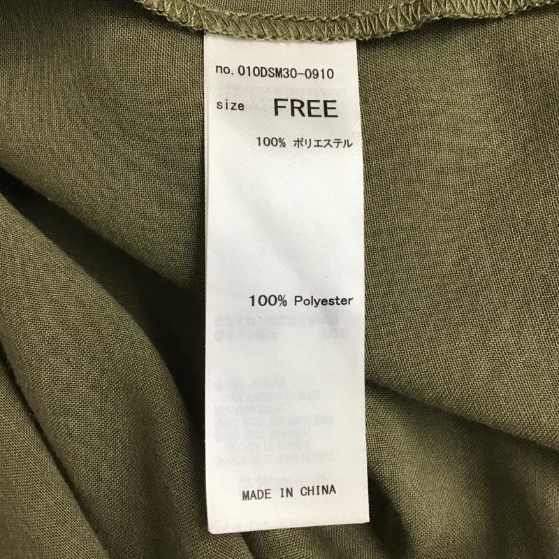 マウジー MOUSSY シャツ、ブラウス 長袖 010DSM30-0910 SHEERLOOSESHIRT 長袖シャツ カラーシャツ FREE 無地 カーキ / カーキ / レディース USED 古着 中古 10102663