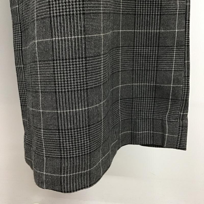 ニコアンド niko and... パンツ スラックス ワイドパンツ M チェック 灰 / グレー /  レディース USED 古着 中古 10102667