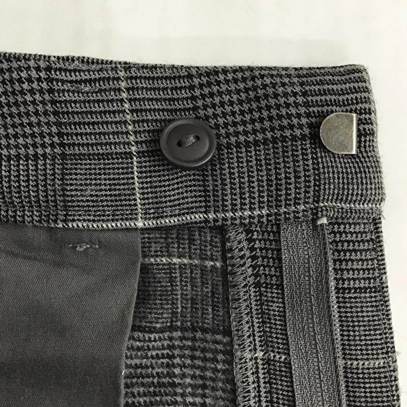 ニコアンド niko and... パンツ スラックス ワイドパンツ M チェック 灰 / グレー /  レディース USED 古着 中古 10102667