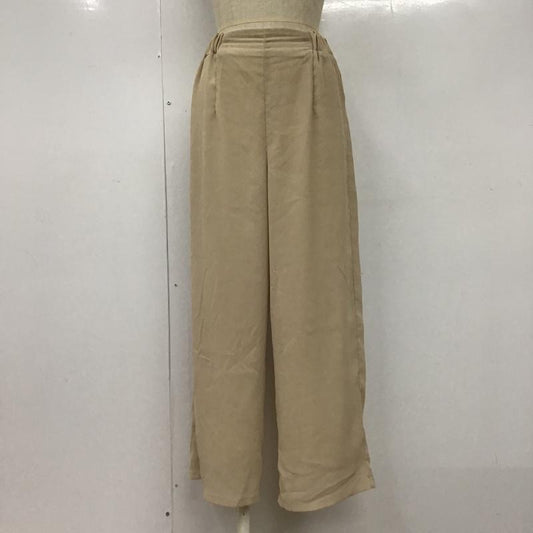 センスオブプレイス SENSEOFPLACE ボトムス ボトムス AA95-24B125 ワイドパンツ カジュアルパンツ フレアパンツ FREE 無地 ベージュ / ベージュ /  レディース USED 古着 中古 10102668