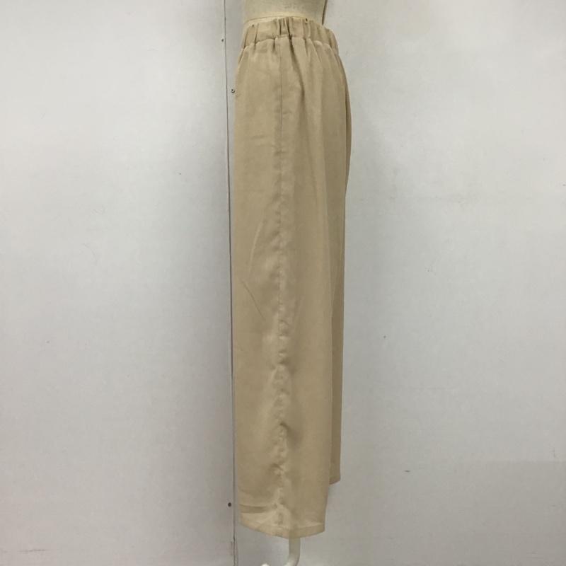 センスオブプレイス SENSEOFPLACE ボトムス ボトムス AA95-24B125 ワイドパンツ カジュアルパンツ フレアパンツ FREE 無地 ベージュ / ベージュ /  レディース USED 古着 中古 10102668