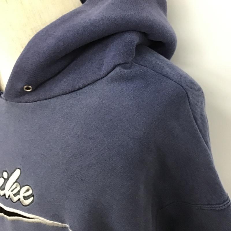 ナイキ NIKE パーカー 長袖 長袖 L ロゴ、文字 紺 / ネイビー / メンズ USED 古着 中古 10102670