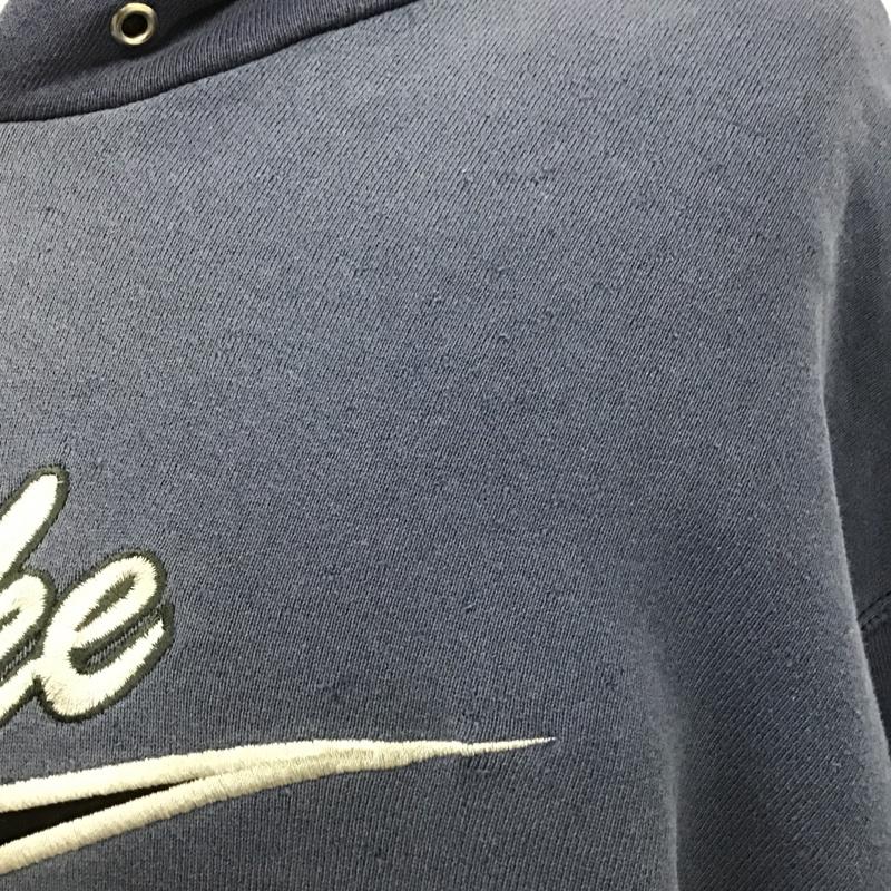 ナイキ NIKE パーカー 長袖 長袖 L ロゴ、文字 紺 / ネイビー / メンズ USED 古着 中古 10102670