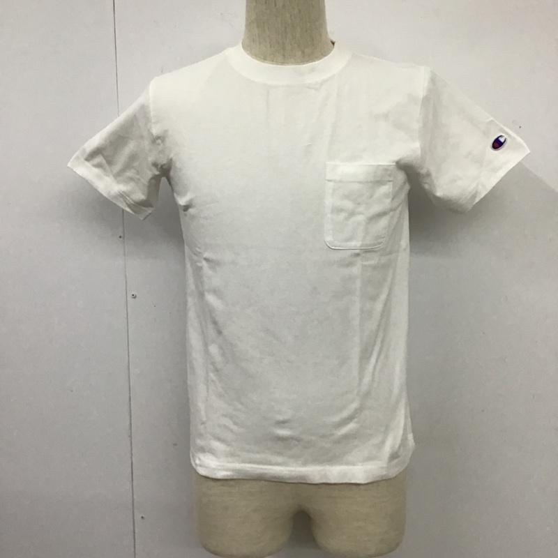 チャンピオン Champion Tシャツ 半袖 半袖カットソー 無地Tシャツ クルーネックカットソー XS 無地 白 / ホワイト / メンズ USED 古着 中古 10102677
