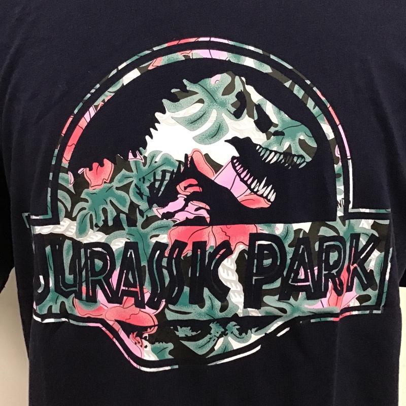 リーボック Reebok Tシャツ 半袖 H45981 ジュラシックパーク Tシャツ 半袖カットソー プリントTシャツ M プリント 紺 / ネイビー / メンズ USED 古着 中古 10102678