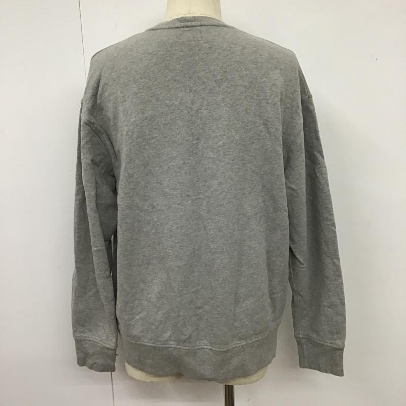 リーバイス Levi's トレーナー 長袖 PC9-37743-0002 ロゴ刺繍スウェット 長袖トレーナー クルーネックスウェット M ロゴ、文字 灰 / グレー / メンズ USED 古着 中古 10102691