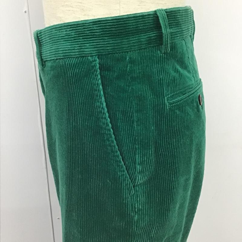 ポロゴルフラルフローレン POLOGOLF パンツ スラックス コーデュロイ ゴルフウェア 30インチ 無地 緑 / グリーン / メンズ USED 古着 中古 10102699
