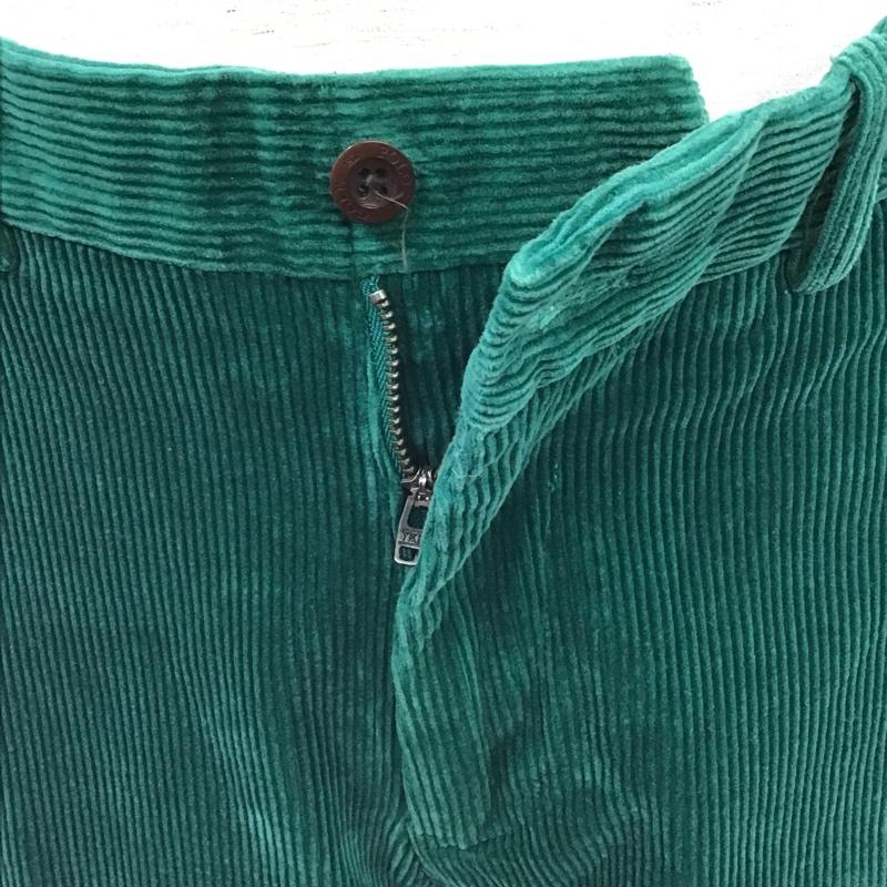 ポロゴルフラルフローレン POLOGOLF パンツ スラックス コーデュロイ ゴルフウェア 30インチ 無地 緑 / グリーン / メンズ USED 古着 中古 10102699