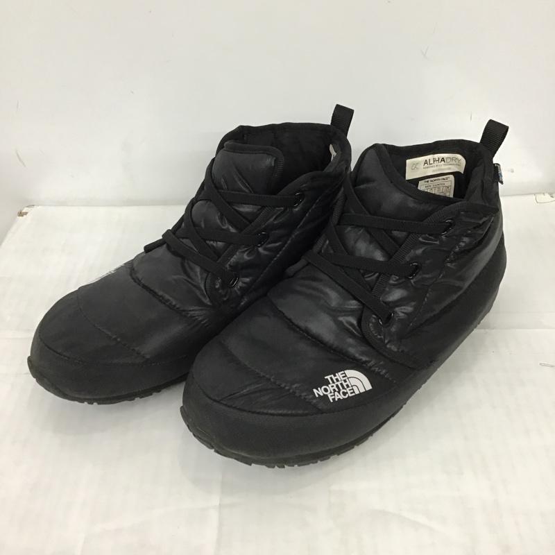 ザノースフェイス THE NORTH FACE アウトドアシューズ アウトドアシューズ NF51487 NSE TRACTION CHUKKA WP ブーツ ヌプシ 28cm 28.0cm ロゴ、文字 黒 / ブラック / メンズ USED 古着 中古 10102714