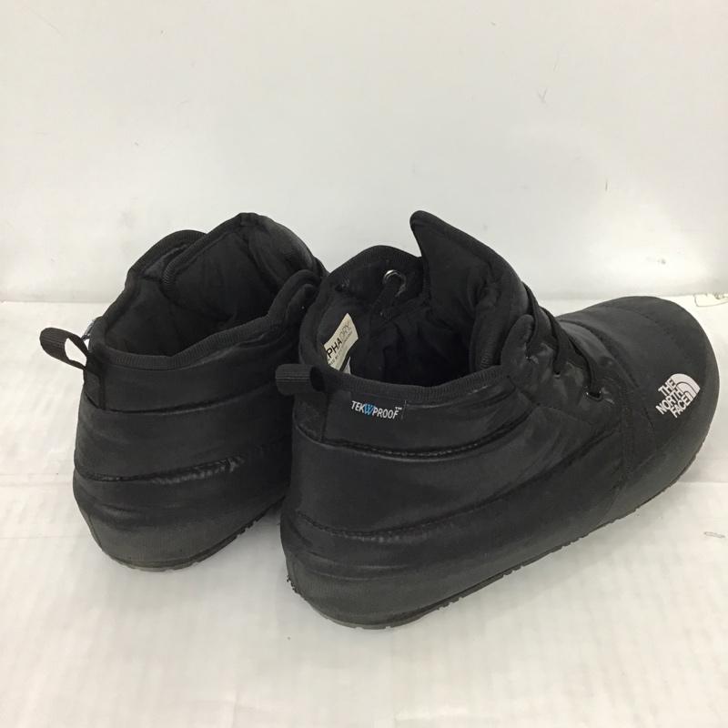ザノースフェイス THE NORTH FACE アウトドアシューズ アウトドアシューズ NF51487 NSE TRACTION CHUKKA WP ブーツ ヌプシ 28cm 28.0cm ロゴ、文字 黒 / ブラック / メンズ USED 古着 中古 10102714
