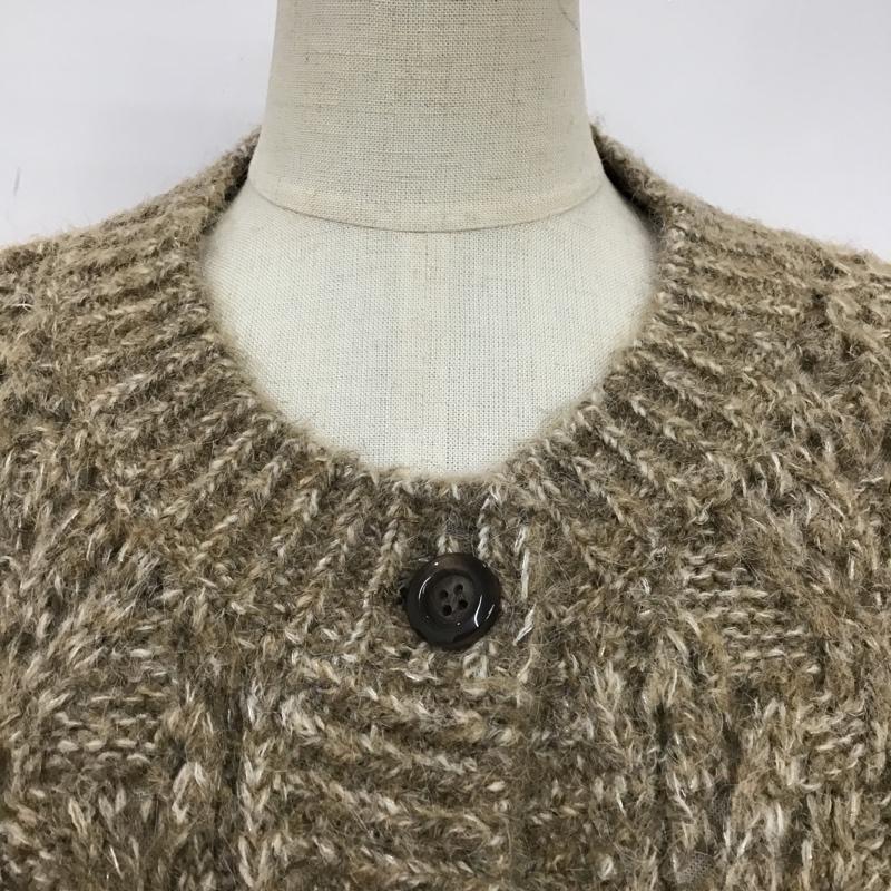 ローリーズファーム LOWRYS FARM カーディガン 長袖 FREE 無地 茶 / ブラウン / レディース USED 古着 中古 10102735