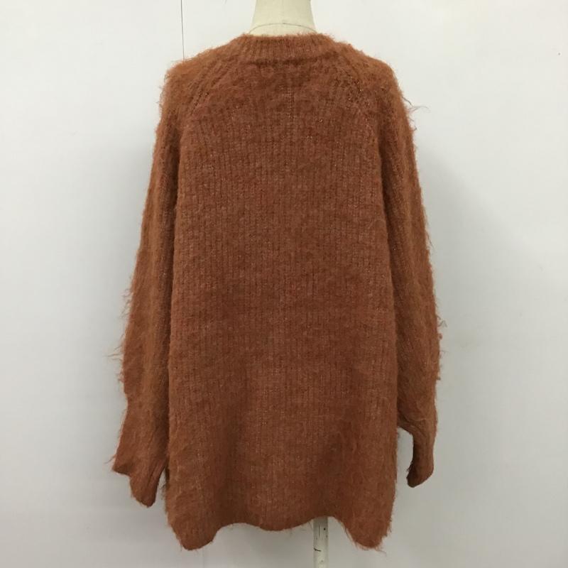 ジーナシス JEANASIS カーディガン 長袖 JS064187MN FREE 無地 茶 / ブラウン / X 橙 / オレンジ / X マルチカラー / マルチカラー / レディース USED 古着 中古 10102739