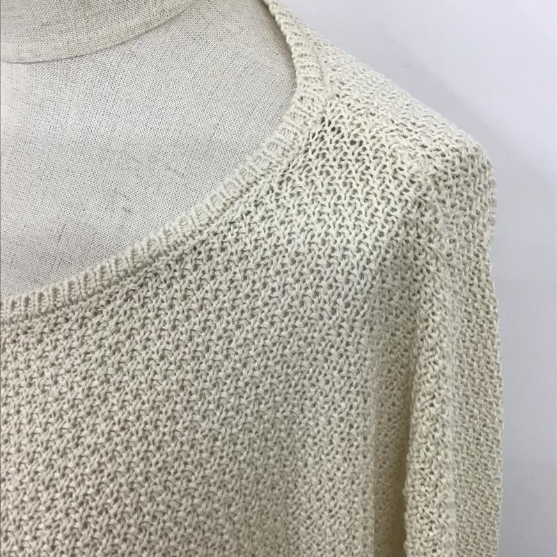 レプシィム LEPSIM カットソー 長袖 FREE 無地 オフホワイト / オフホワイト /  レディース USED 古着 中古 10102751