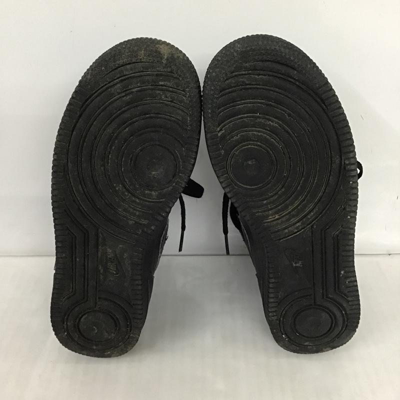 ナイキ NIKE スニーカー スニーカー 314195-004 AIR FORCE 1 MID GS 23cm 23.0cm ロゴ、文字 黒 / ブラック / レディース USED 古着 中古 10102767