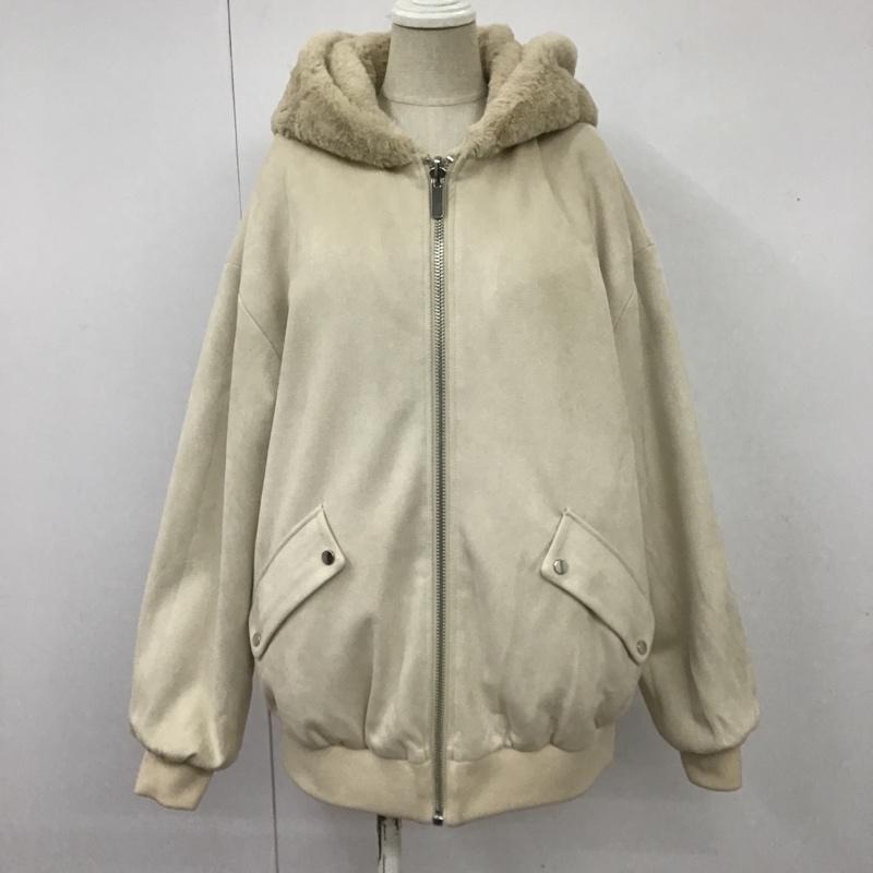 ザラ ZARA ジャケット、上着 ジャンパー、ブルゾン リバーシブル S 無地 アイボリー / アイボリー / レディース USED 古着 中古 10102799