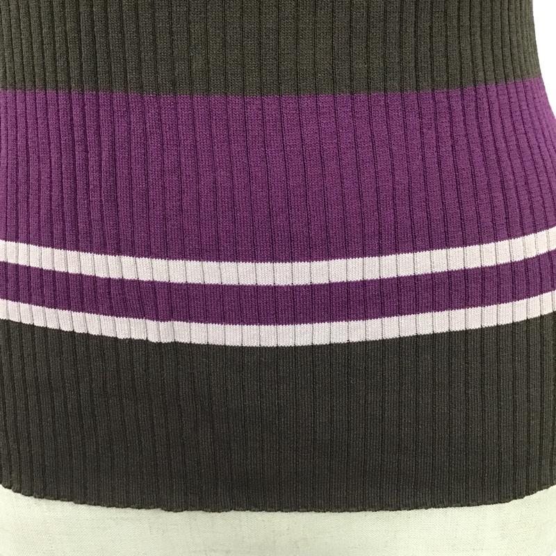 オペークドットクリップ OPAQUE.CLIP カットソー 半袖 L ボーダー柄 マルチカラー / マルチカラー /  レディース USED 古着 中古 10102805