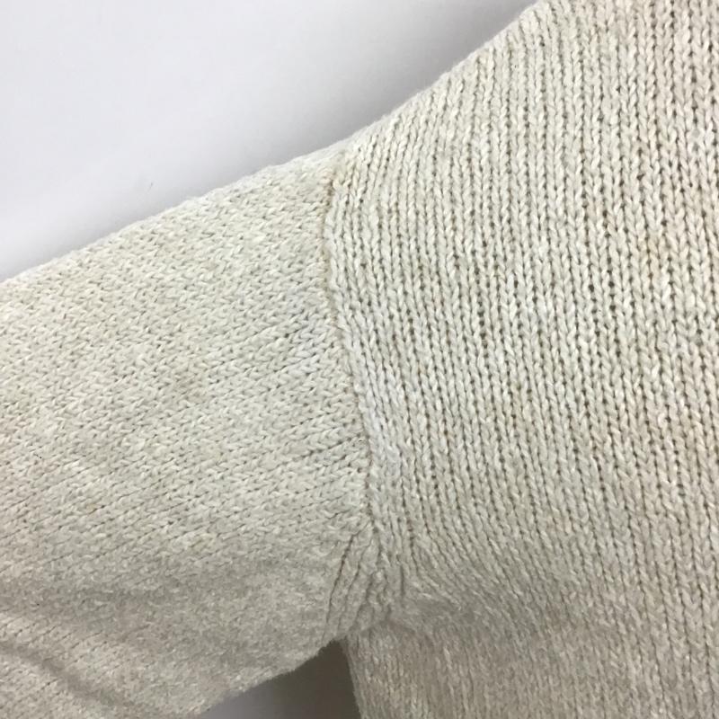 スタディオクリップ studio CLIP ニット、セーター 長袖 M 無地 オフホワイト / オフホワイト / レディース USED 古着 中古 10102809