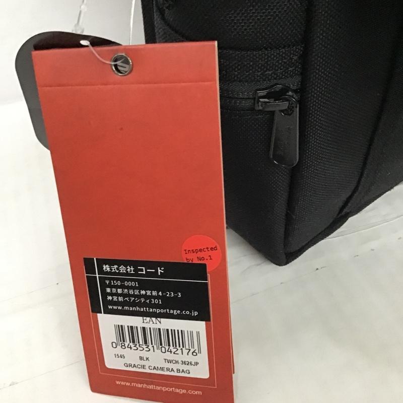 マンハッタンポーテージ Manhattan Portage メッセンジャーバッグ メッセンジャーバッグ GRACIE CAMERA BAG ショルダーバッグ カメラバッグ ロゴ、文字 黒 / ブラック / メンズ USED 古着 中古 10102822