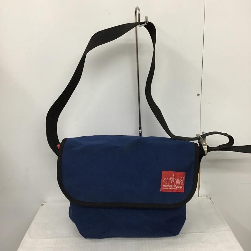 マンハッタンポーテージ Manhattan Portage メッセンジャーバッグ メッセンジャーバッグ ショルダーバッグ ロゴ、文字 紺 / ネイビー / X 黒 / ブラック / メンズ USED 古着 中古 10102824