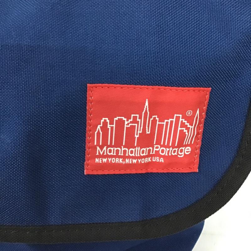 マンハッタンポーテージ Manhattan Portage メッセンジャーバッグ メッセンジャーバッグ ショルダーバッグ ロゴ、文字 紺 / ネイビー / X 黒 / ブラック / メンズ USED 古着 中古 10102824