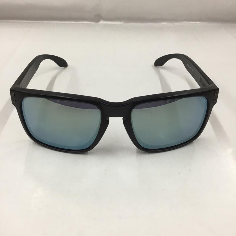 オークリー OAKLEY めがね・サングラス サングラス OO9244-07 HOLBROOK アジアンフィット スポーツサングラス ワンポイント 黒 / ブラック / メンズ USED 古着 中古 10102836