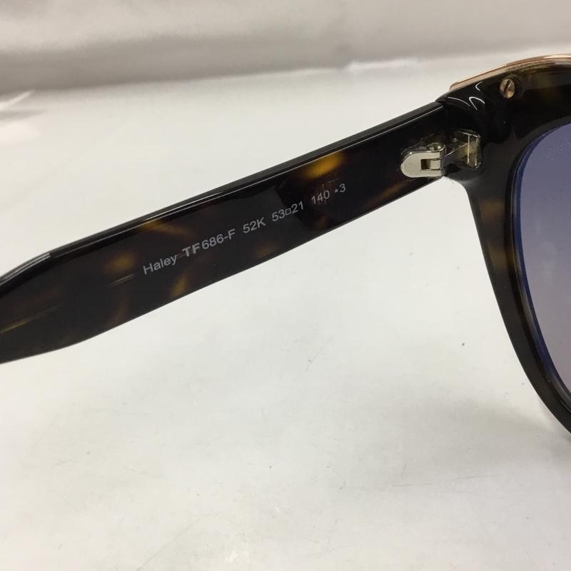 トム フォード TOM FORD めがね・サングラス サングラス TF686-F 52K アジアンフィット ロゴ、文字 茶 / ブラウン / メンズ USED 古着 中古 10102849